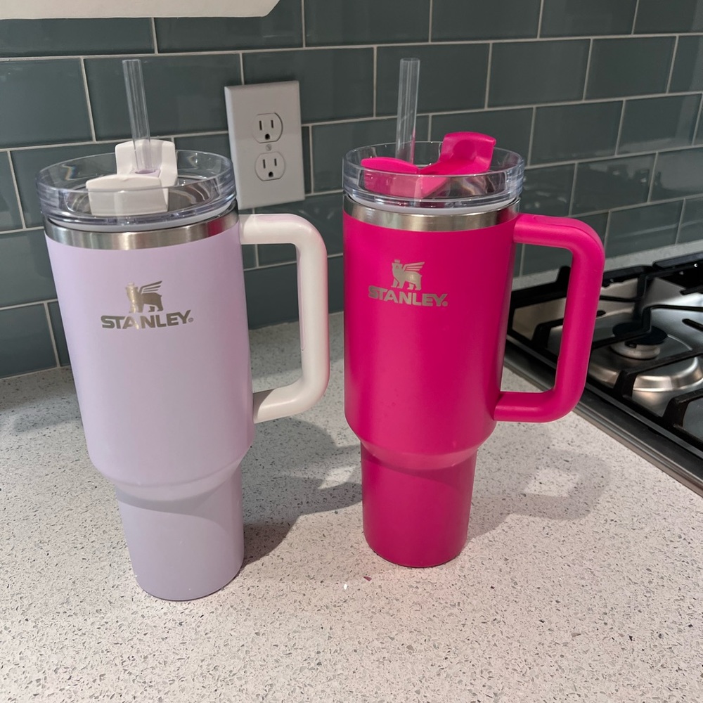 Stanley cup camelia pink wisteria purple lavender 40oz straw cups